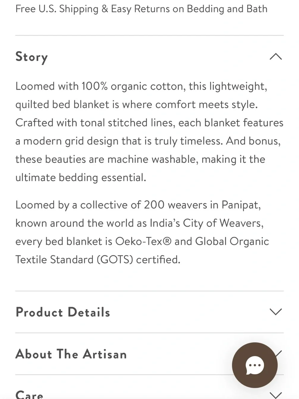 🆕The Citizenry NAYA Organic Cotton Quilted Bed Blanket King/Cal-King Mulberry